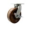 Service Caster 10'' Extra Heavy Duty High Temp Phenolic Wheel Swivel Caster with Brake CRAN-SCC-KP92S1030-PHRHT-SLB - alternate 1